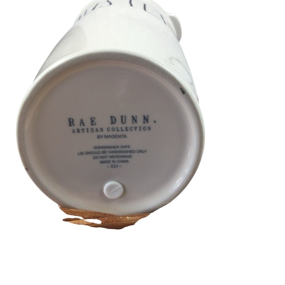 Rae Dunn White Ceramic Travel Mug "Hustle" - Picture 3 of 5